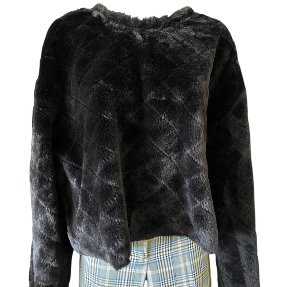 Zara Black Teddy Jacket - Picture 4 of 8